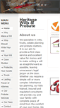 Mobile Screenshot of heritagewillsandprobate.com